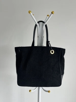 Givenchy Bolso de Mano Cartera Maquillaje Perfumes Grande Negro Lana Rojo Forro Foto 1 de 4