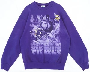 Vintage Pro Player NFL Minnesota Vikings Print Sweater Men's M/L - Picture 1 of 4