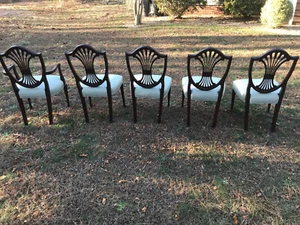 STICKLEY Monroe Place Hepplewhite Mahogany excellent condition chair set - Picture 1 of 19
