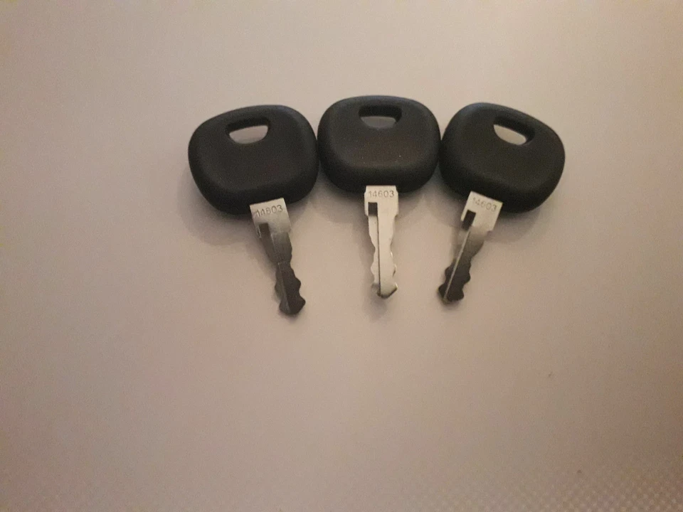 3 Schlüssel 14603 Universal Zündschlüssel 603 Minibagger Radlader Stapler