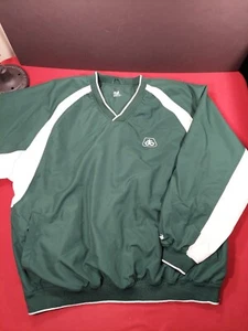 Chaqueta cortavientos Pioneer Seeds para hombre grande cuello en V verde - Imagen 1 de 14