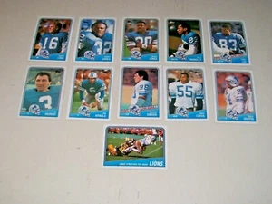 1988 Topps Detroit Lions Team Set of 11 NM/Mint Murray Cofer Griffen - Picture 1 of 3