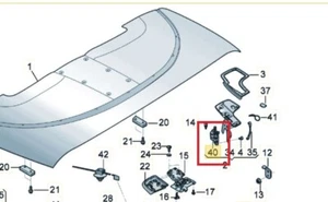 Bentley Continental GTC Flap Servomotor - 3W7871079B, 3W7867035, 3W7867036, - Bild 1 von 4