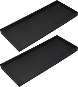 Bathroom Vanity Tray for Counter, 2PC 11.8" Silicone Kitchen Sink Soap Tray for - Picture 1 of 12