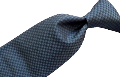 Dolce Gabbana teal blue textured VTG silk tie ~ 3.75 X 58 - Image 1 of 4