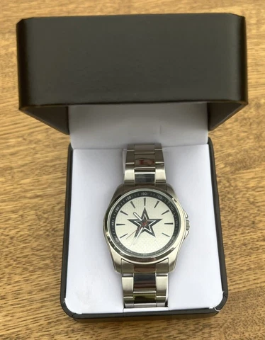 Dallas Cowboys Mens Watch New NIB Needs Battery Fast Shipping Vintage Fast Ship Cover
