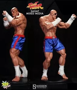 SAGAT POP CULTURE SHOCK (Sideshow) Street Fighter Statue - Foto 1 di 1