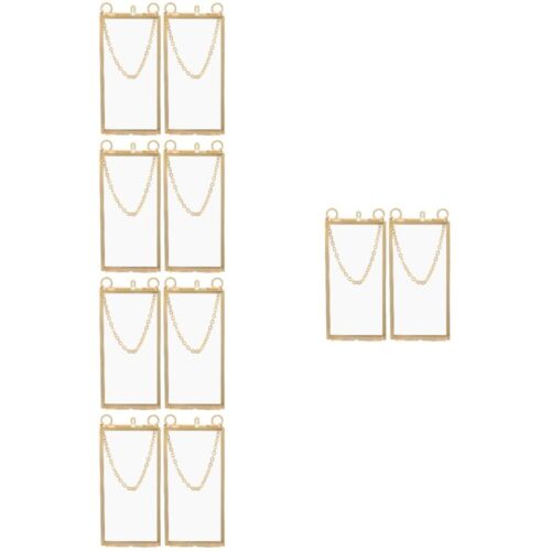  10 Pcs Hanging Picture Frames Glass for Pressed Flowers Preserved
