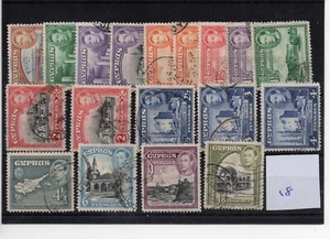 Cyprus (18) - 1938 - Definitive selection - used - SG Cat £50 inc perf changes - Picture 1 of 1