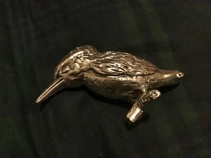 Royal Hampshire Art Foundry heavy pewter Kingfisher heavy for size Excellent con - Picture 1 of 4