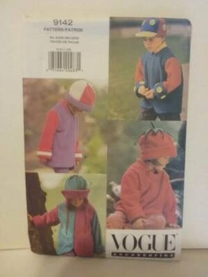 Vogue Sewing Pattern 9142 Kids Coats & Hats Childs Size 2-6X UNCUT - Image 1 of 2