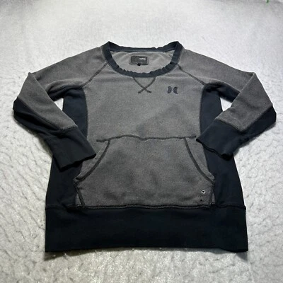 Sudadera Hurley Gris Negra Dos Tonos Bolsa Frontal Mujer Talla Mediana M Foto 1 de 4