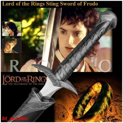 The Hobbit Sting Sword of Bilbo Lot of the Ring LOTR Frodo with Sheath New - image 1 of 4