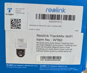 NEW Reolink TrackMix WiFi W760 4K Dual-Lens PTZ Camera with Motion Tracking - Picture 1 of 2