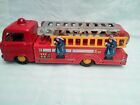 Very Rare Vintage Tin Plate Friction Fire Truck 1960 S