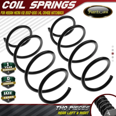 2x Front LH & RH Coil Springs for Nissan Micra K12 Series 2007-2010 1.4L CR14DE - image 1 of 4