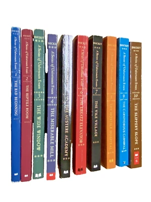 A Series of Unfortunate Events by Lemony Snicket Vol 1-10 Paperback - Image 1 of 4