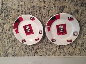 Oneida Casual Settings Coffee Blocks Salad Plates Set Of 2 - Picture 1 of 7