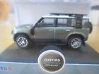OXFORD SCALE: 1:76 76ND11003 NEW LAND ROVER DEFENDER PANGEA GREEN & WHITE BOXED