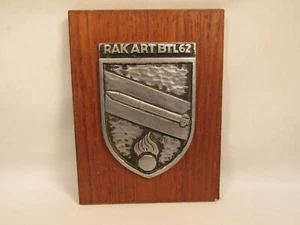 RAKARTBTL 62 Rocket Artillery Battalion Bundeswehr German Armed Forces Plaque - Picture 1 of 4