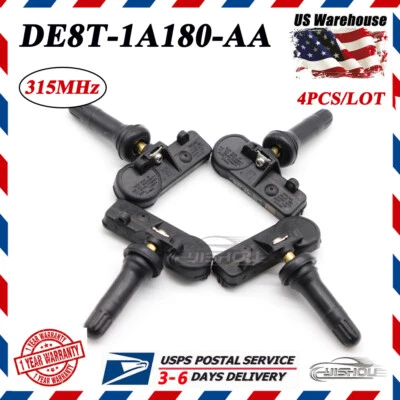 Set of 4 For Ford Motorcraft Tire Pressure Sensor TPMS DE8T-1A180-AA 315Mhz - Image 1 of 4