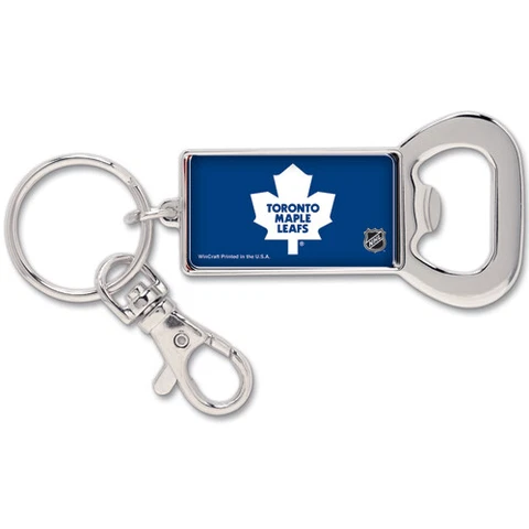 Toronto Maple Leafs Bottle Opener Metal Keychain Key Chain NHL New Cover
