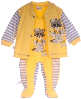 Set tutine 50 56 62 68 74 giacca tuta due pezzi abbigliamento bambino - Immagine 1 di 4