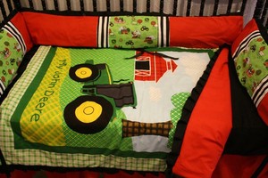 john deere crib bedding