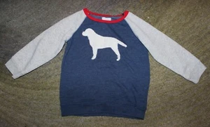 Mud Pie Boys Navy / Gray Sweatshirt (Dog) - Size 4T/5T - EUC - Picture 1 of 3