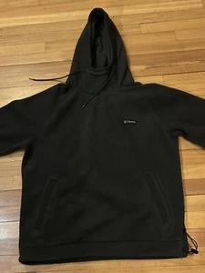 Unisex Men’s Women’s XL Columbia Black Fleece Hoodie Side Pockets P1-10 - Picture 1 of 10