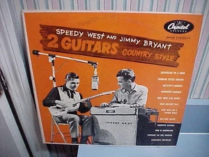 SPEEDY WEST AND JIMMY BRYANT - 2 GUITARS COUNTRY STYLE- EX/NM VINYL & EX AUDIO - Picture 1 of 5