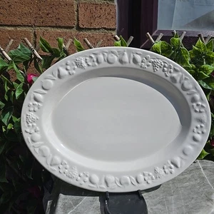 Plato grande ovalado vintage Franco Giorgi Quadrifoglio 141/4x103/4" - Imagen 1 de 9
