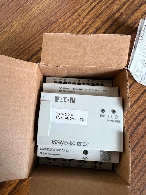 Eaton Easy-E4-Uc-12Rcx1 Control Relay 8 Inputs 4 Outputs