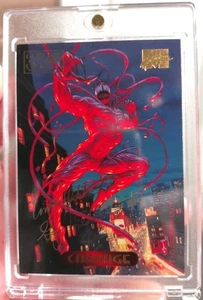 Raw 'MINT'Card *1994 MARVEL Masterpieces GOLD FOIL Signature CARNAGE #20 👌EXC! - Picture 1 of 7