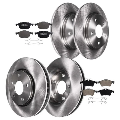 Kit de rotores de disco delanteros y traseros y pastillas de freno de cerámica para Mazda 5 (2006-2015) Foto 1 de 4
