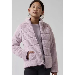 Athleta Mädchen Wendejacke warm + flauschig rosa & lila Mädchen Gr. M 8-10 - Bild 1 von 9