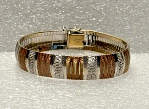 Vintage JCM Italian Omega Sterling Silber 925 Armband - Bild 1 von 6