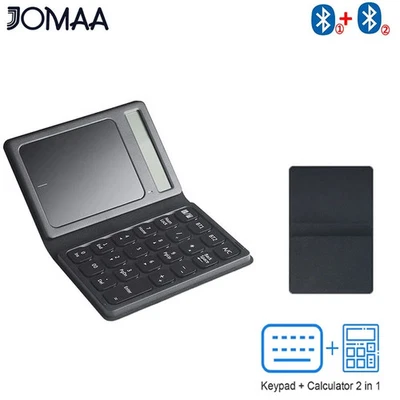 Portable 2in1 Foldable Bluetooth Numberic Keyboard with Touchpad for Win Laptop - Image 1 of 4