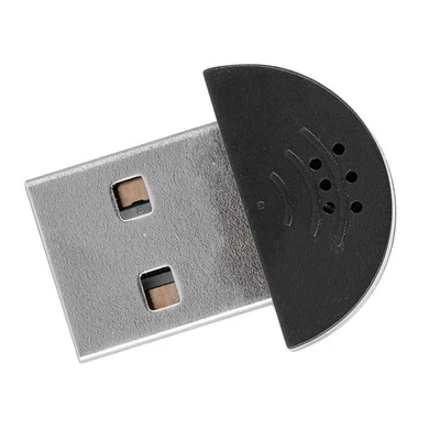 Portable USB Mini Studio Speech Microphone Recording MIC Adapter For PC - Image 1 of 4