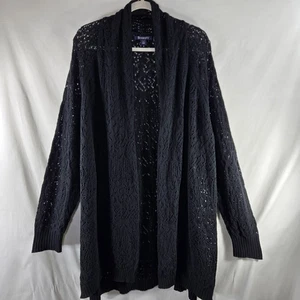 Roaman's Strickjacke vorne offen Damen 1X 22/24 schwarz Longpullover - Bild 1 von 9