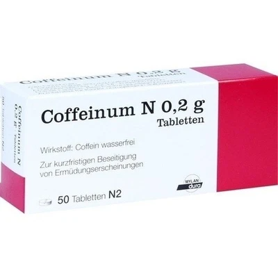 MYLAN HEALTHCARE GMBH COFFEINUM N 0,2 g Tabletten 50 St. PZN 04584676