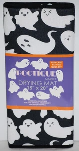 White Ghosts Halloween 15" x 20" Dish Drying Mat - Picture 1 of 4