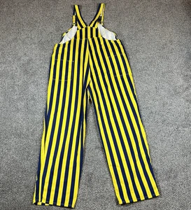 Game Bibs Overalls Mens 3XL Yellow Blue NCAA Football Michigan Wolverines - Picture 1 of 12