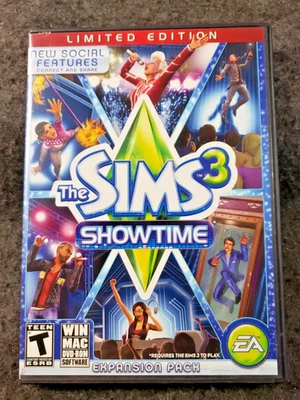 Sims 3 Showtime Expansion Pack PC/MAC Game w/Instructions .............(CAB1-S1) - Image 1 of 4