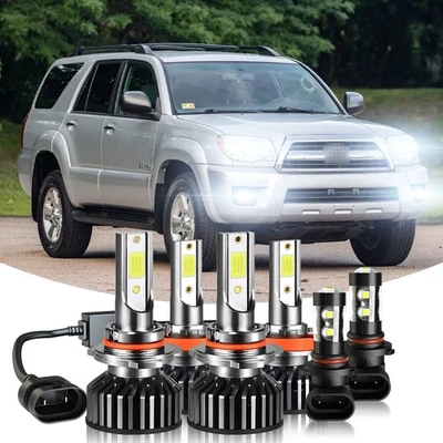 Para Para Toyota 4Runner 2006 2007-2009 Faros LED Alto/Bajo + Luces Antiniebla Foto 1 de 4