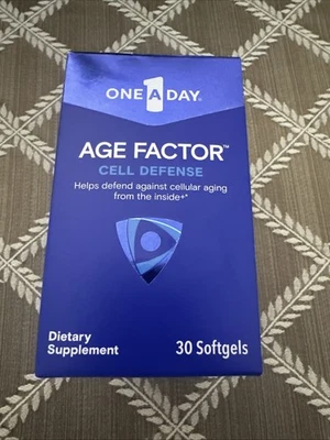 ONE A DAY AGE FACTOR CELL DEFENSE 30 SOFTGELS VALIDADE 02/2026 NOVO - Imagem 1 de 4