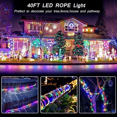 100LED Solar String Lights Patio Party Yard Garden Wedding Waterproof Outdoor US - Image 1 of 4