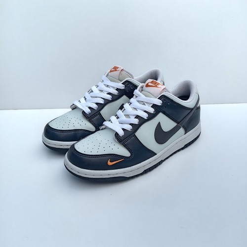 Nike Dunk Low Mini Swoosh Nero Total Orange UK taglia 5