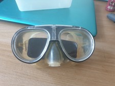 OCEAN MASTER SCUBA DIVING GOGGLES WITH Q STRAP TEMPERED GLASS IN CASE 