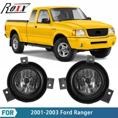 2001 2002 2003 Smoke Lens For Ford Ranger Fog Lights Front Bumper Driving Lamps - Image 1 of 4